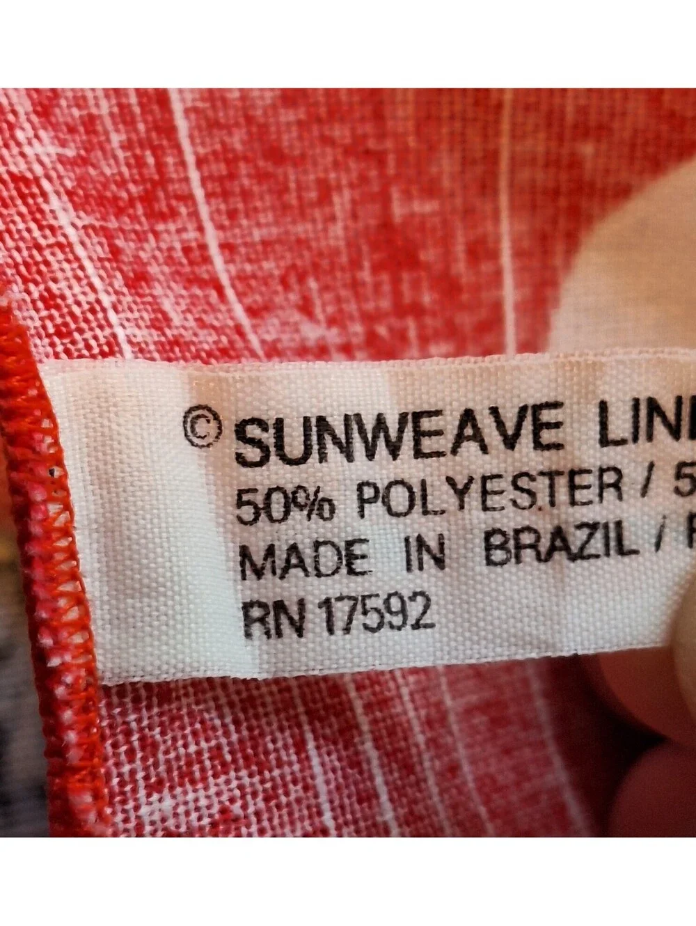 VTG Christmas Hometown Tablecloth Sunweave Linen 62